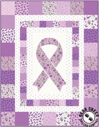 Strength In Lavender Hope Free Quilt Pattern