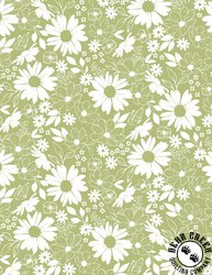 Wilmington Prints Juliette Floral Toile Green