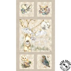 Clothworks Night Whispers Panel Taupe