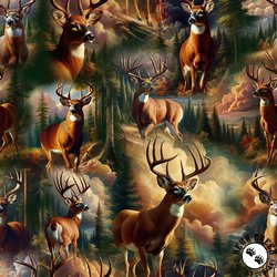 Blank Quilting Wilderness Song White Tail Bucks Brown Blank Quilting Wilderness Song White Tail Bucks Brown