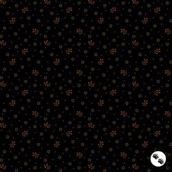 Andover Fabrics Bridgeport Tossed Sprigs Black