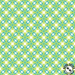 In The Beginning Fabrics Dragon Friends Geo 3 Lime