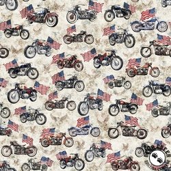 QT Fabrics Stars, Stripes, and Steel Motorcycles and American Flags Birch QT Fabrics Stars, Stripes, and Steel Motorcycles and American Flags Birch