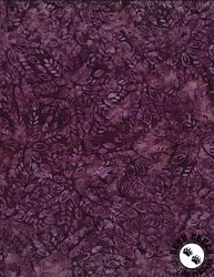 Wilmington Prints Plum Bouquet Batiks Florals and Leaves Plum