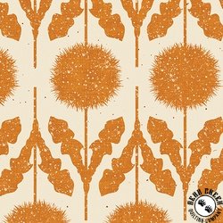 Benartex Wishflower Border Gold Benartex Wishflower Border Gold