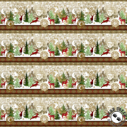 In The Beginning Winter Solstice II Border Stripe