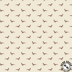 Marcus Fabrics Pint Sized Neutrals Pheasant Red