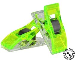 Clover Wonder Clips 10 Pack - NEON GREEN