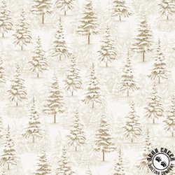 P&B Textiles Believe Packed Trees Cream