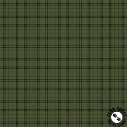 Clothworks Lake and Lodge Plaid Olive