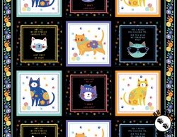 Wilmington Prints Fe-Line Frisky Craft Panel Multi Wilmington Prints Fe-Line Frisky Craft Panel Multi