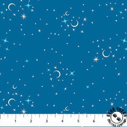 Figo Fabrics Full Moon Stars Teal