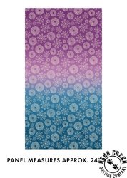 Benartex Wishflower Panel Ombre Purple/Blue Benartex Wishflower Panel Ombre Purple/Blue