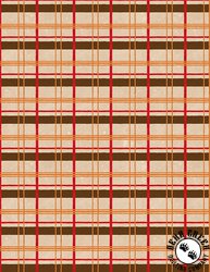Wilmington Prints Gnome-kin Patch Plaid Cream