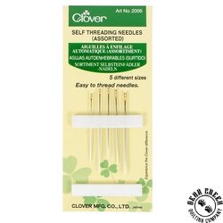 Clover Self Threading Sewing Needles Assorted Clover Self Threading Sewing Needles Assorted