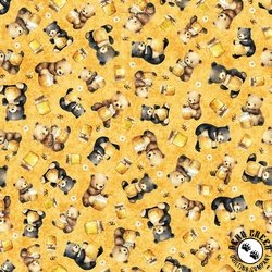 QT Fabrics Buzz, Buzz, Buzz Bears and Honey Orange QT Fabrics Buzz, Buzz, Buzz Bears and Honey Orange