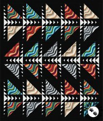 Terrain Wave Making Waves Free Quilt Pattern