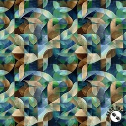 QT Fabrics Solstice Kaleidoscope Geo Teal QT Fabrics Solstice Kaleidoscope Geo Teal