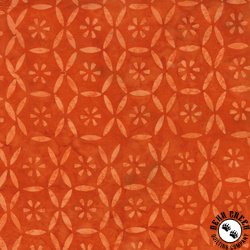 Anthology Fabrics Dutchy Blues Batik Patchwork Orange