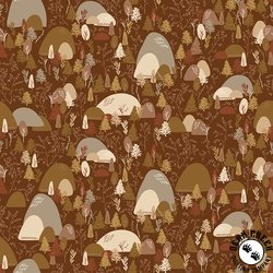 Riley Blake Designs Let's Wander Mountain Music Brown Riley Blake Designs Let's Wander Mountain Music Brown