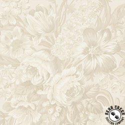 Marcus Fabrics Flower Garden 108 Inch Wide Backing Fabric Large Floral Ivory