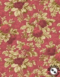 Wilmington Prints Crimson Majesty Floral Red