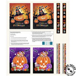 Blank Quilting Spooky Aura Tote Bag Panel Blank Quilting Spooky Aura Tote Bag Panel