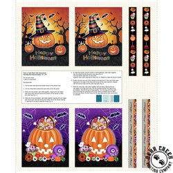 Blank Quilting Spooky Aura Tote Bag Panel