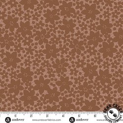 Andover Fabrics Colored Me Whispered Laced Blooms Mocha