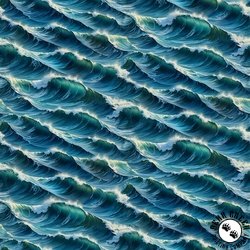 Blank Quilting Wilderness Song Water/Waves Blue Blank Quilting Wilderness Song Water/Waves Blue