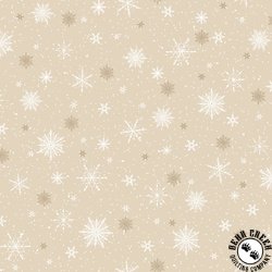 P&B Textiles Believe Snowflake Allover Neutral Tan P&B Textiles Believe Snowflake Allover Neutral Tan