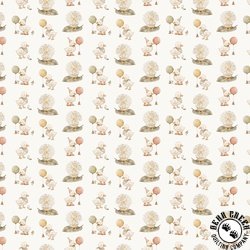 Figo Fabrics Tiny Waddles Ducks Cream