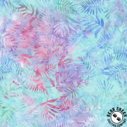 Anthology Fabrics Breeze Batik Ferns Mint