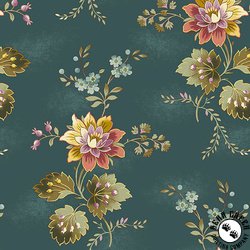 Andover Fabrics Dahlia 108 Inch Wide Backing Fabric Cardinal Flower Dusk