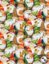 Wilmington Prints Gnome-kin Patch Packed Gnomes Multi