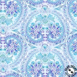 In The Beginning Fabrics Daydreams Floral Paisley Lavender