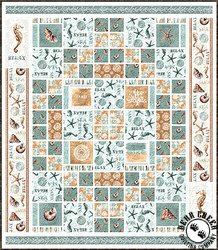 Sand and Sea Free Quilt Pattern by Wilmington Prints