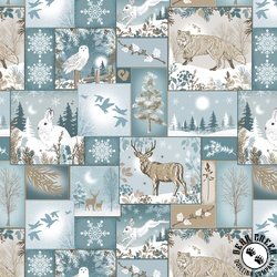 Blank Quilting Winter Whispers Winter Patch Blue Blank Quilting Winter Whispers Winter Patch Blue
