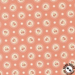 Moda Sunbonnet Flower Dots Coral Moda Sunbonnet Flower Dots Coral