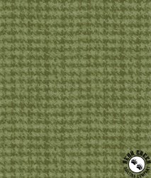 Maywood Studio Woolies Flannel Houndstooth Light Green