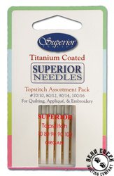 Superior Titanium-Coated Topstitch Needles Assortment Pack