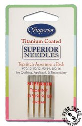 Superior Titanium-Coated Topstitch Needles Assortment Pack Superior Titanium-Coated Topstitch Needles Assortment Pack