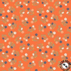 Windham Fabrics Clover and Dot Clover Orange