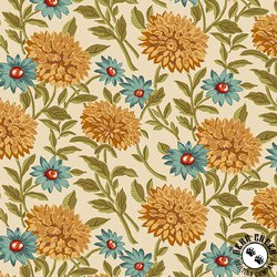 Andover Fabrics Autumn Woods Woodland Bloom Cream
