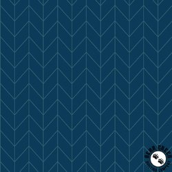 Maywood Studio Kimberbell Basics Chevron Navy