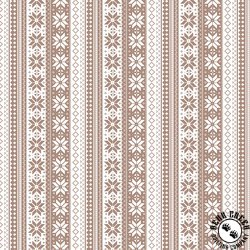 Riley Blake Designs Winter Magic Sweater Stripe Tea Dye Riley Blake Designs Winter Magic Sweater Stripe Tea Dye