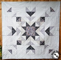 Winter In Bluebell Wood Star Quilt Free Pattern
