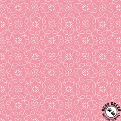 P&B Textiles Yours Truly Dotted Scrolls Pink P&B Textiles Yours Truly Dotted Scrolls Pink