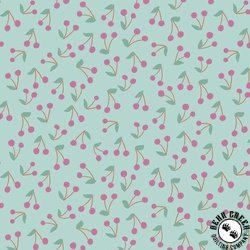 P&B Textiles Things With Wings Cherry Toss Mint P&B Textiles Things With Wings Cherry Toss Mint