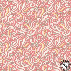 Maywood Studio Regal Rose Scroll Pink Maywood Studio Regal Rose Scroll Pink